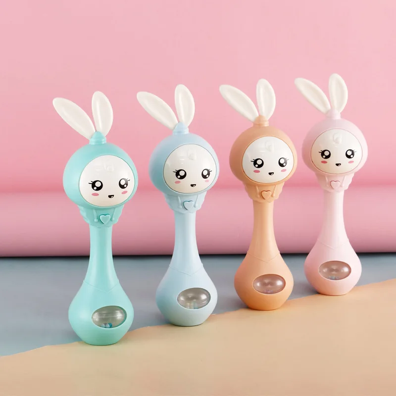 Детская погремушка кролик няня, самая популярная игрушка 0-12 месяцев до одного года, огненный кролик, необычная вещь, подарок для детей, мобильный Звонок, кольцо
