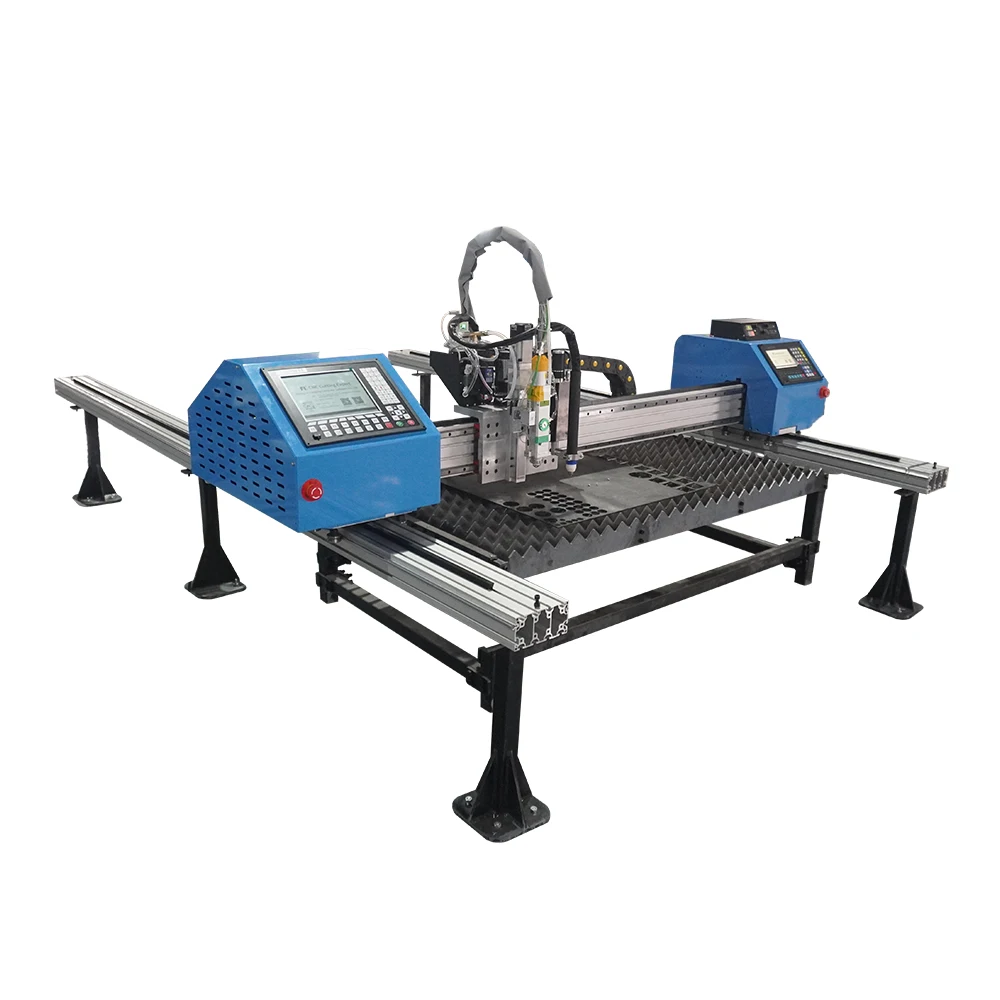 portable gantry laser and plasma cutting machines for steel metal mini laser and plasma cutting machine price supplier