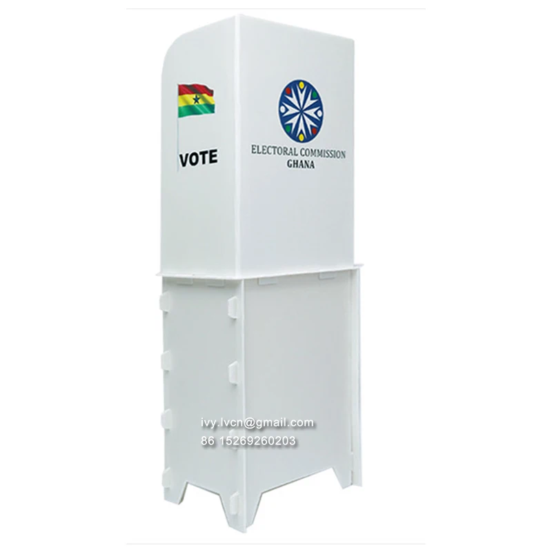 Assembled Collapsible Corrugated Plastic Sheet Voting Booth