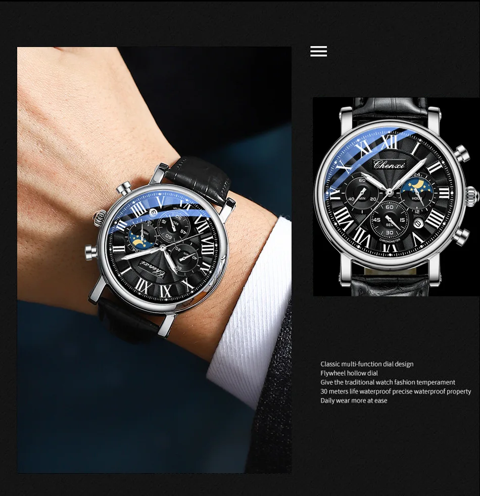 CHENXI 973 Mens Classic Watches - Luxury & Automatic