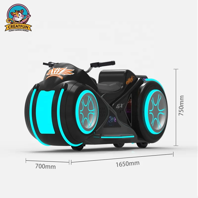 Оборудование для парка развлечений на батарейках детские аттракционы мотоцикл со светодиодной подсветкой