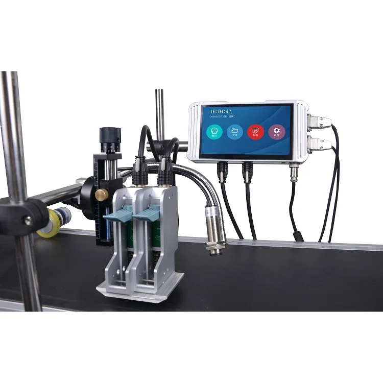 Online Inkjet Printer 25.4mm 50mm Arabic Spanish English Tij Batch Coding Automatic Thermal