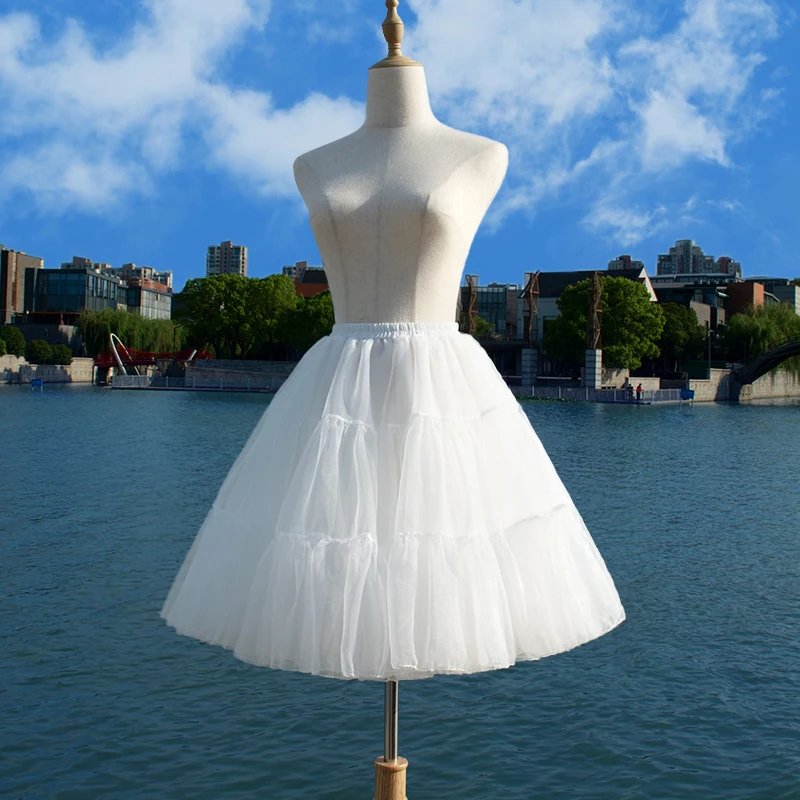 short underskirts for dresses YUSHTPO Womens Short Petticoat Tiered Layered Bubble Skirt Hoopless Tutus  Crinoline Underskirt 25/35/45cm Half Slips at Amazon Women's Clothing store