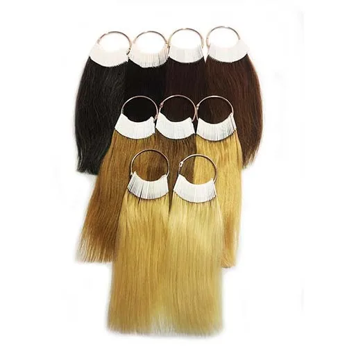 Human hair dye color chart salon hairdresser hair dyeing practice