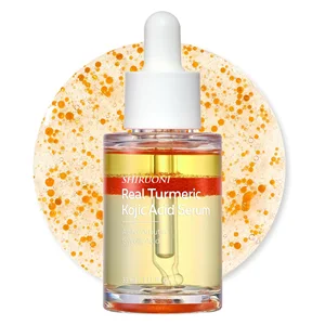Organic Kojic Acid Turmeric Triple Layer Micro Oil Capsule Face Serum Brightening Revitalizing Pore Shrinking Private Label