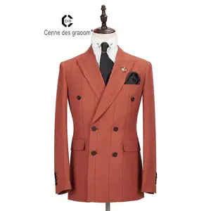 Hot Sales Customized Men's Summer Office Long Latest Styles Man Suit Set