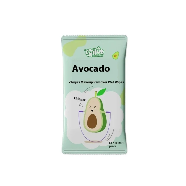Fabrik Custom Umweltfreundliche Avocado-Essenz 1 Stück feminine Make-up-Entferntücher für Gesicht und Mundpflege – Sicher für schwangere Frauen