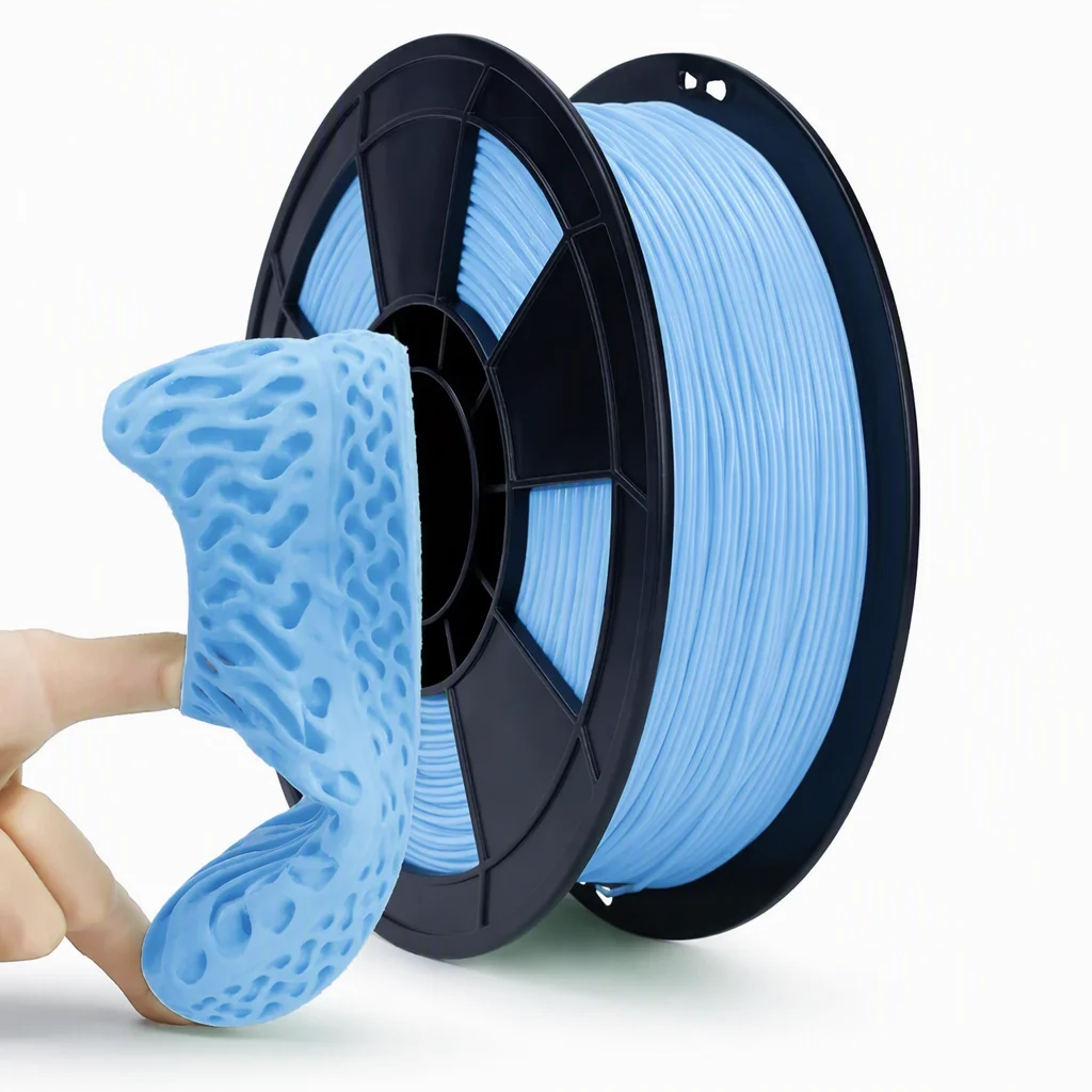 Wholesale TPU 95A Filament 1.75mm 1kg, Factory Direct Flexible 3D Printer Consumables Bulk Supply for Shoe Manufacturers