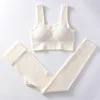White Flat Bra Trousers