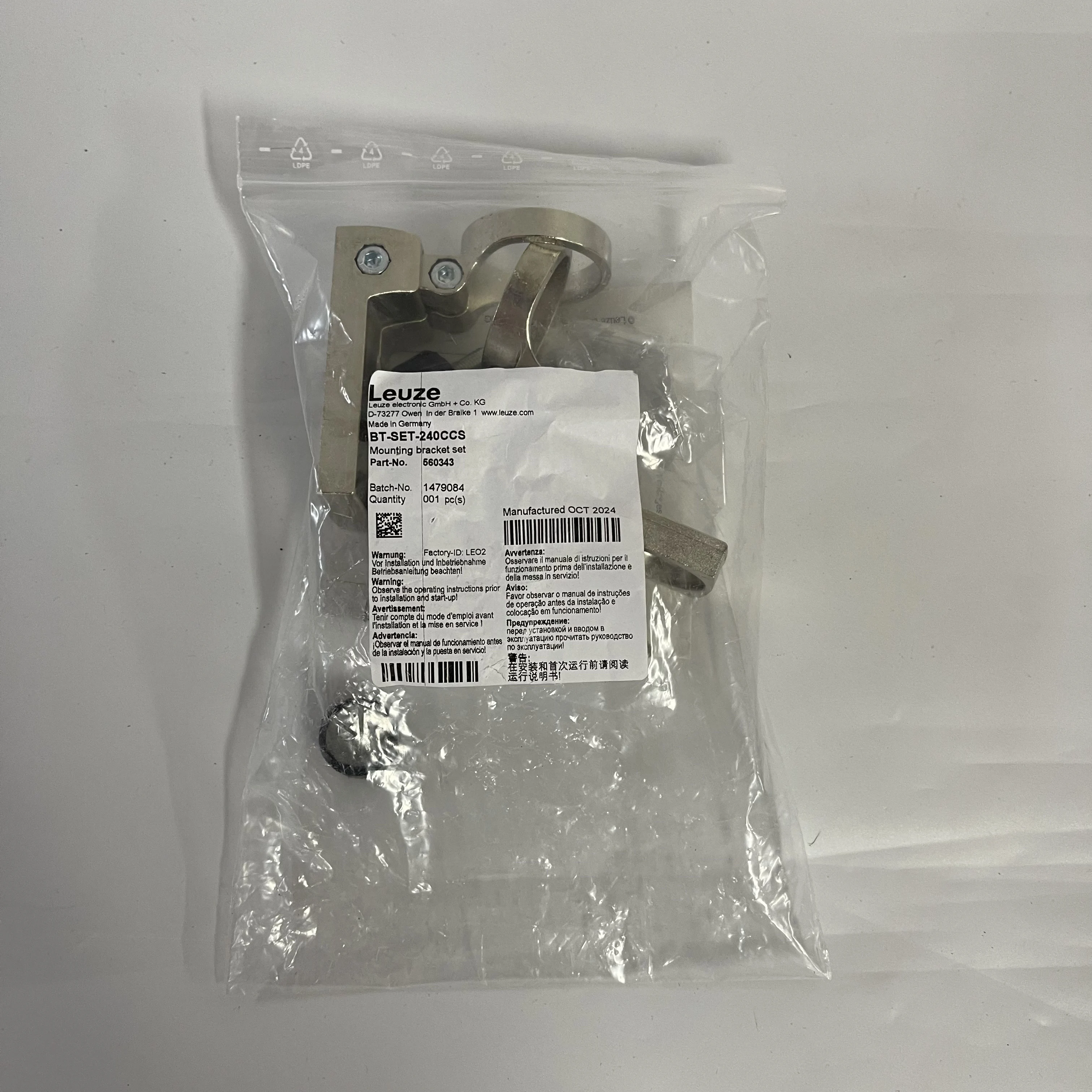 Leuze Mounting Set for Sensors BT-SET-240CCS Leuze Mounting Set for Sensors BT-SET-240CCS