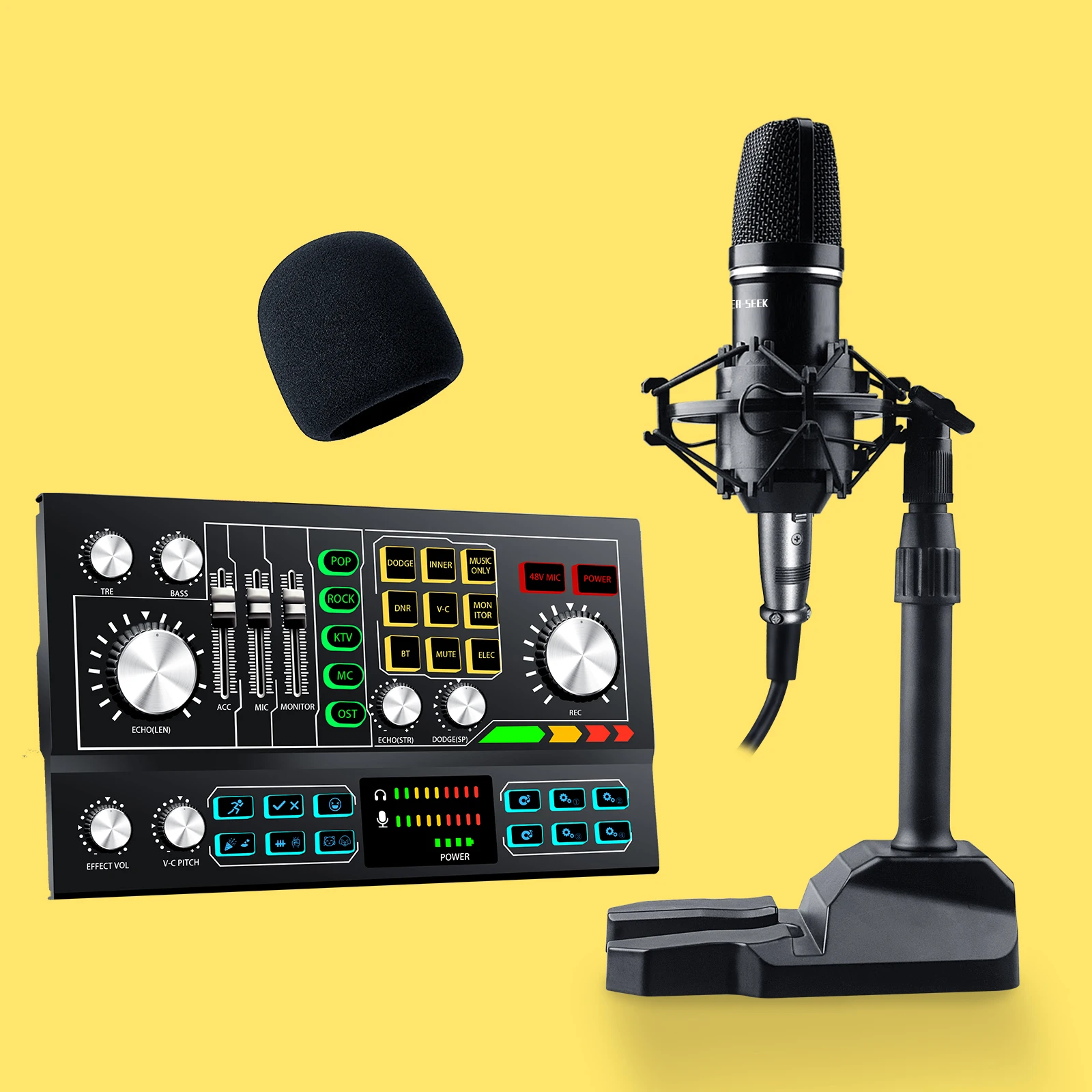 New Model Multi-function Studio Audio Interface All-in-one Podcast Equipment  Bundle - Buy Live Sound Card,Audio Sound Equipment,Sound Card Live Stream  Product on 