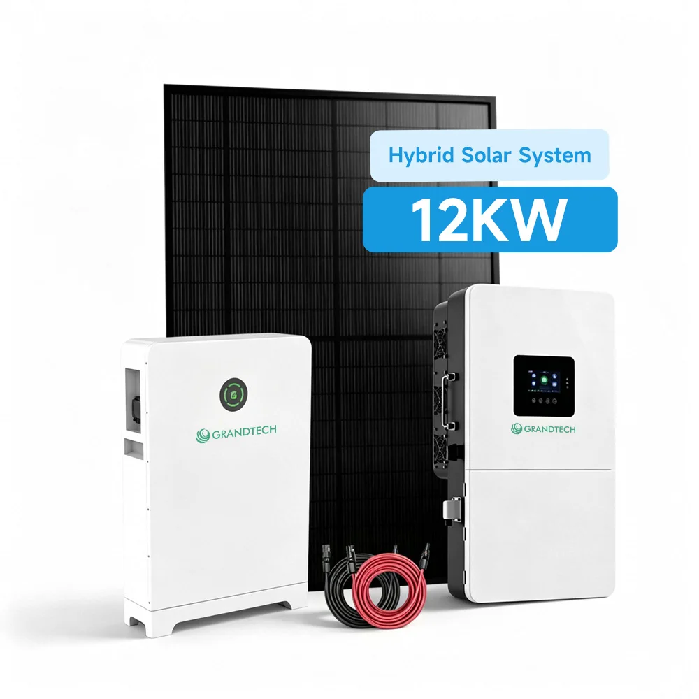 set bychan ffolenni haul 12kW, 10kW, 8kW ar gyfer defnydd cartref â thransfyrnwr Sungrow â bateri litiwm-ion, cynhyrchydd solar cartrefol