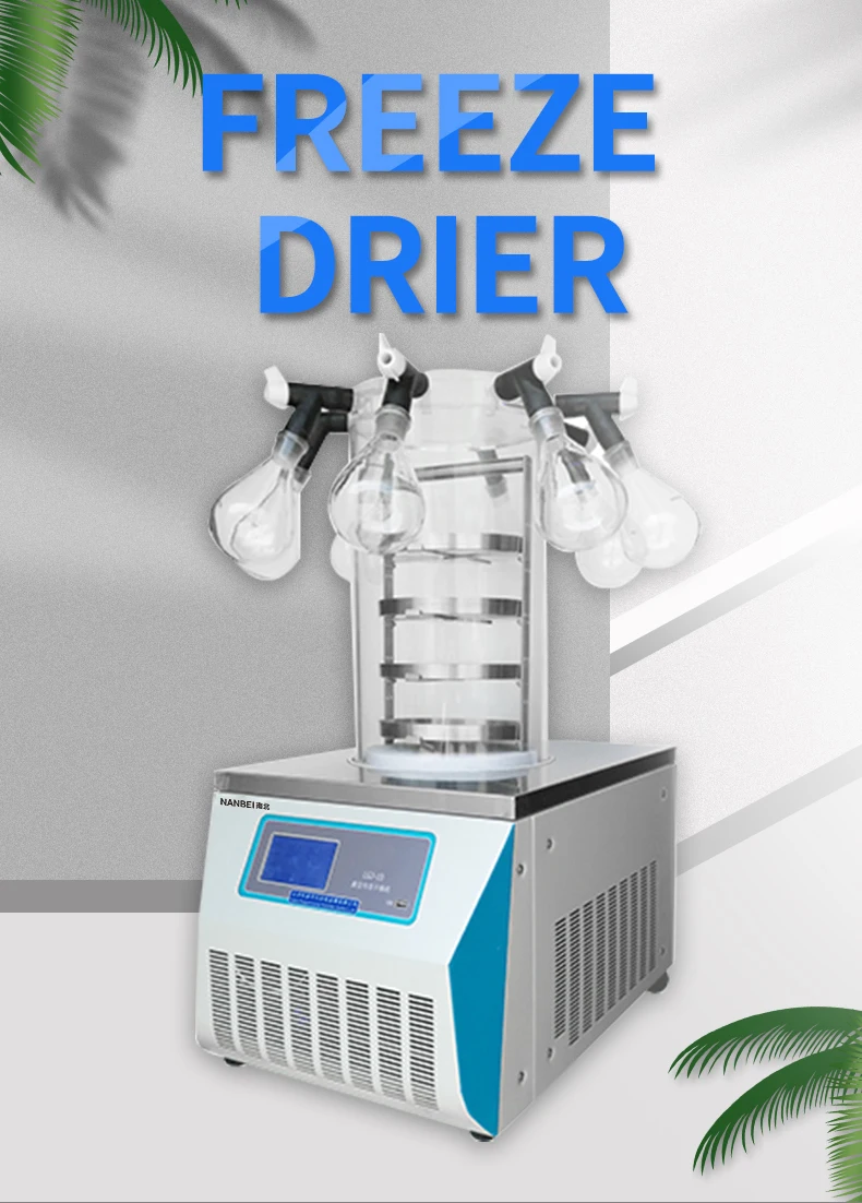 Lab Vacuum Freeze Dryer Lyophilizer Sublimation Freezing Drying