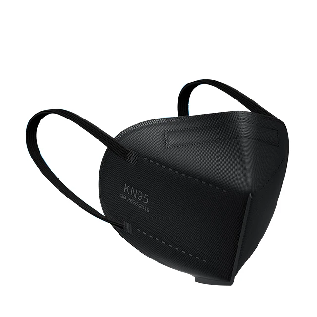 Маска для лица KN95 взрослых черная 5 слоев приятная на ощупь Нетканая зимний подарок