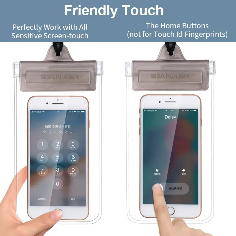 Cheap Waterproof Pouch Universal Multifunctional Water Resistant PVC Waterproof Zipper Mobile Phone Bag