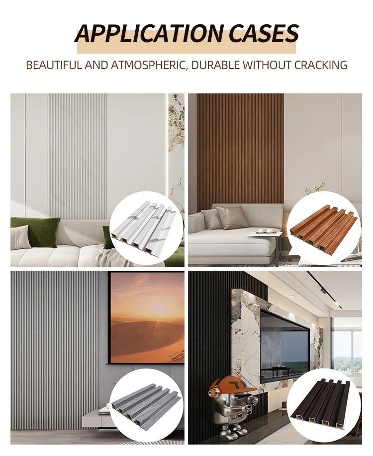 Indoor WPC Wall Panel Wood Plastic Composite Wall Cladding Waterproof ...