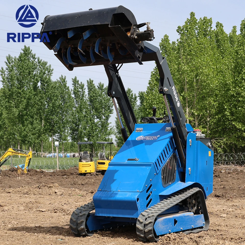 Rippa Cheap Mini Skid Steer Loader Sale 600Kg  New Mini Track Loader Skid Steer