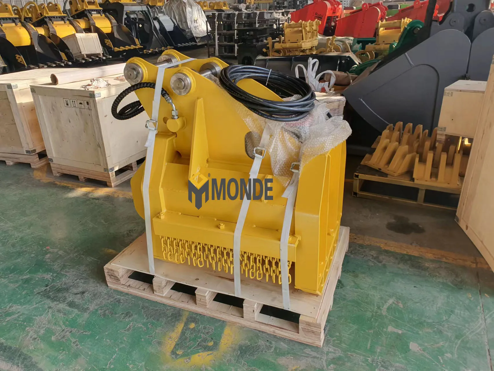 Monde Hydraulic Excavator Flail Wood Chipper For Excavator Buy Wood