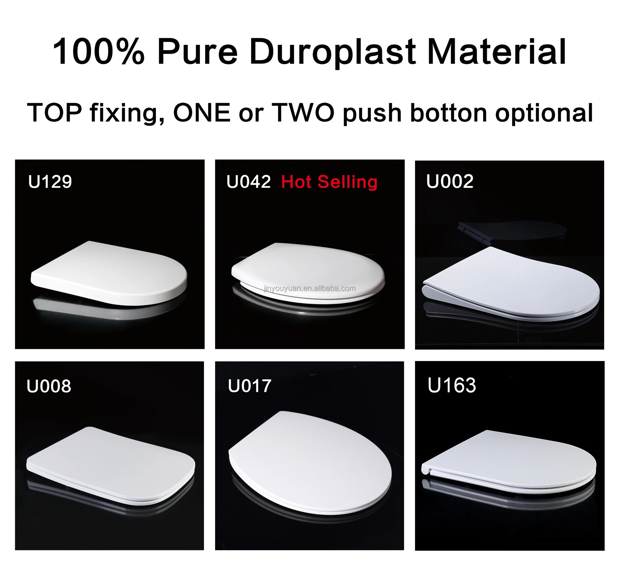 High End Duroplast Toilet Seat Cover Uf Material Comfortable Lid Slow