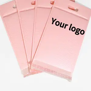 2026 Custom Air Poly Bubble Mailer Bags with Logo Eco-friendly Plastic Padded Envelope with Mailing Handle