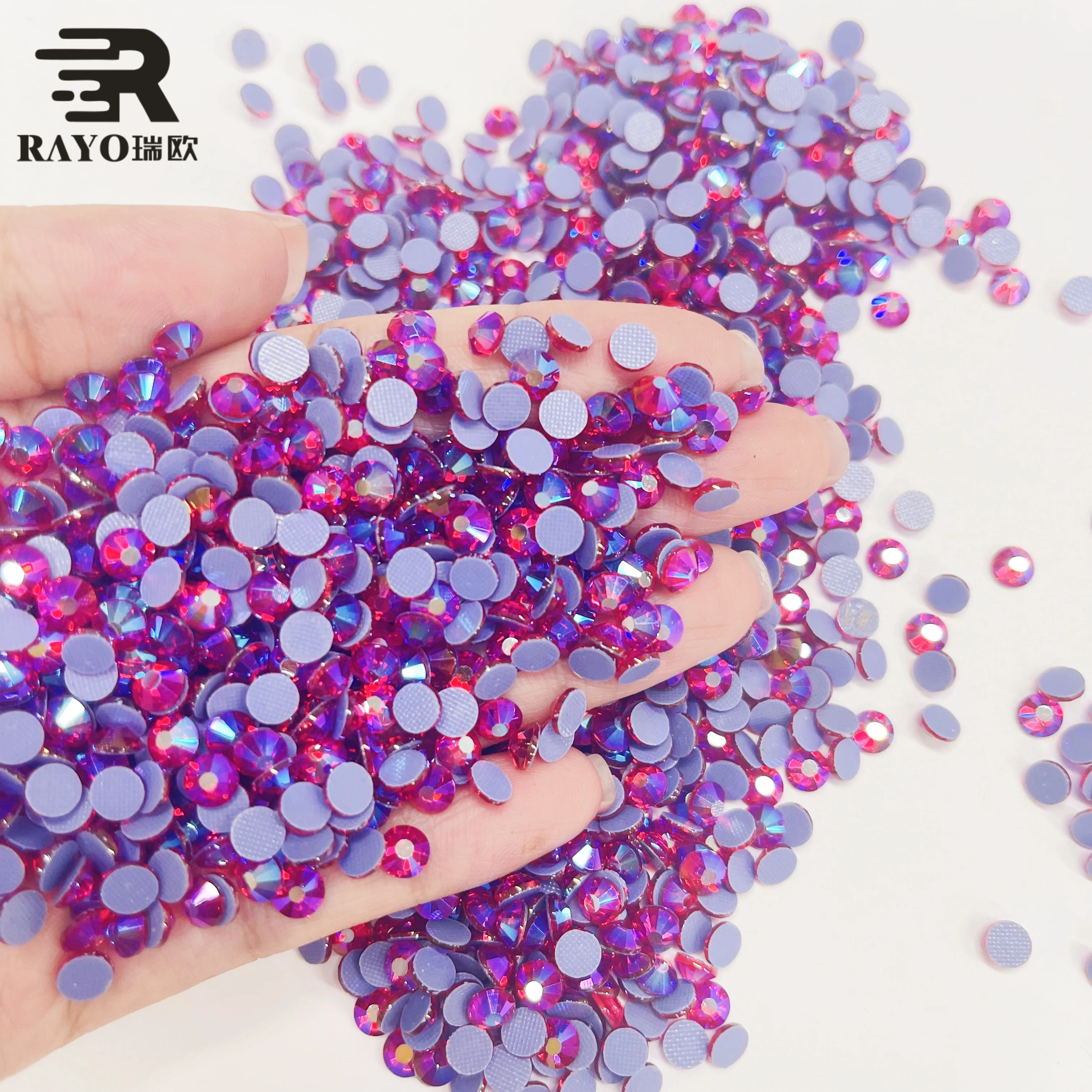 Wholesale Crystal Multicolor Hot Fix Rhinestones for Dress