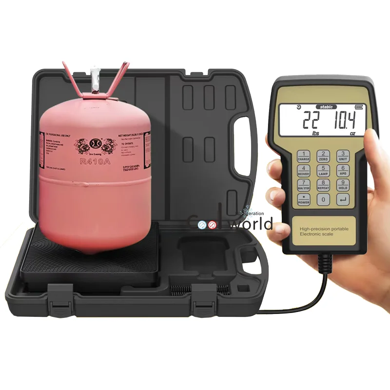 RCS-200V Programmable Electronic Refrigerant Charging Scale with Charge ...