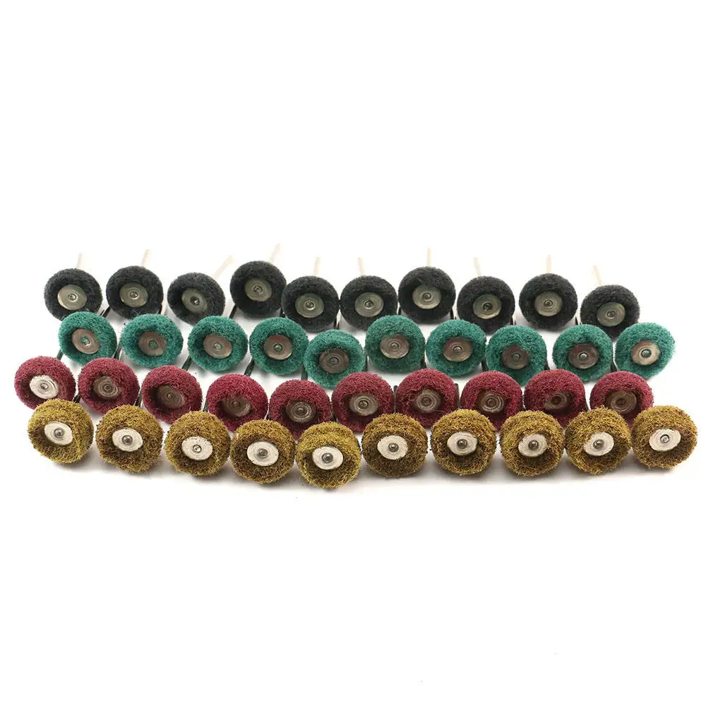 Satin Finish Mini Rotary Tool for Jewelry Abrasive Grinding Scouring Pad Polishing Wheel