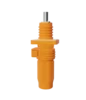 Screw type-plug+socket-orange