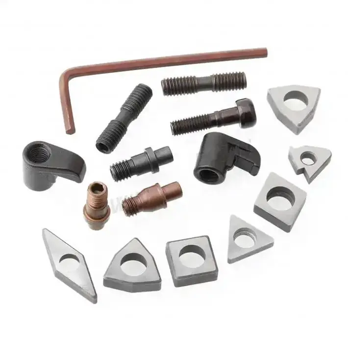 TEBAK Turning Tool bar Accessory Cnc Center Pin Screw Double Head Screw Clamp Lathe Insert Shim