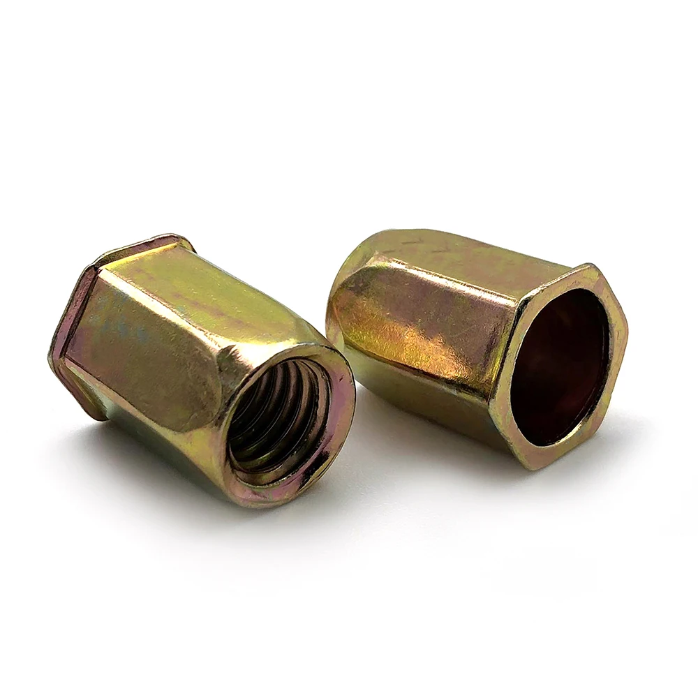 M4 CN1-PB-S cylinder steel rivet nut countersunk flange with notches