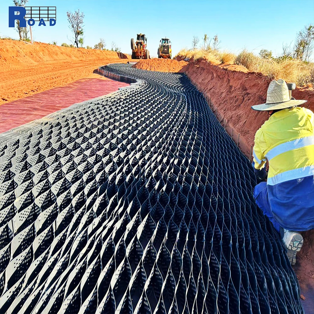 HDPE Black Geocell Durable ASTM Geocell for Slope Stabilization