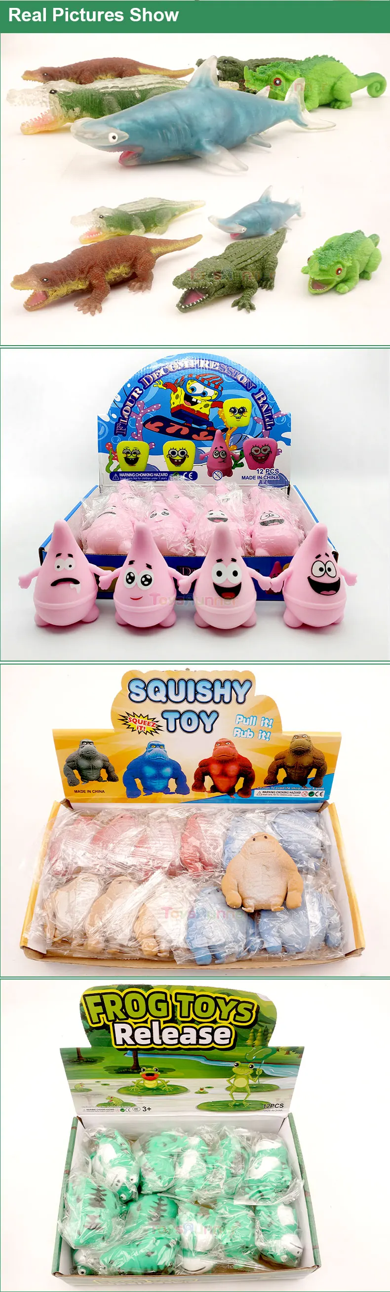 Cube Squeeze Toys Dinosaur Stress Balls Customized Logo Lizard ...