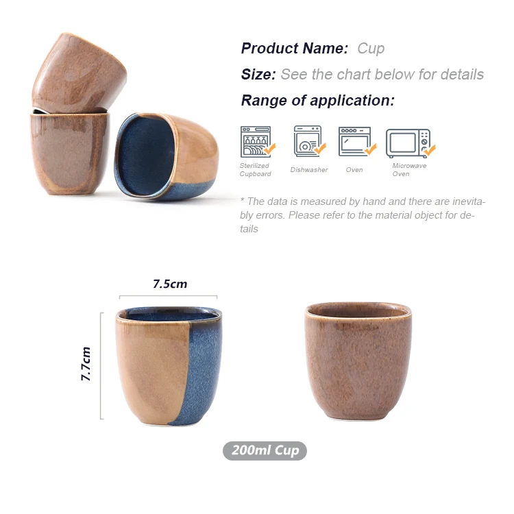 product fenn 200ml wholesale japanese style tea cup pottery saudi arabia ceramic cups custom logo kung fu tea water mugs coffee cup-56