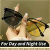 Black silver-Night vision glasses