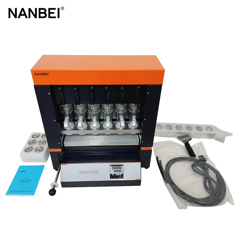 6 Channels Soxhlet Method for Fat Extraction Apparatus Soxhlet Extraction Fat Analyzer