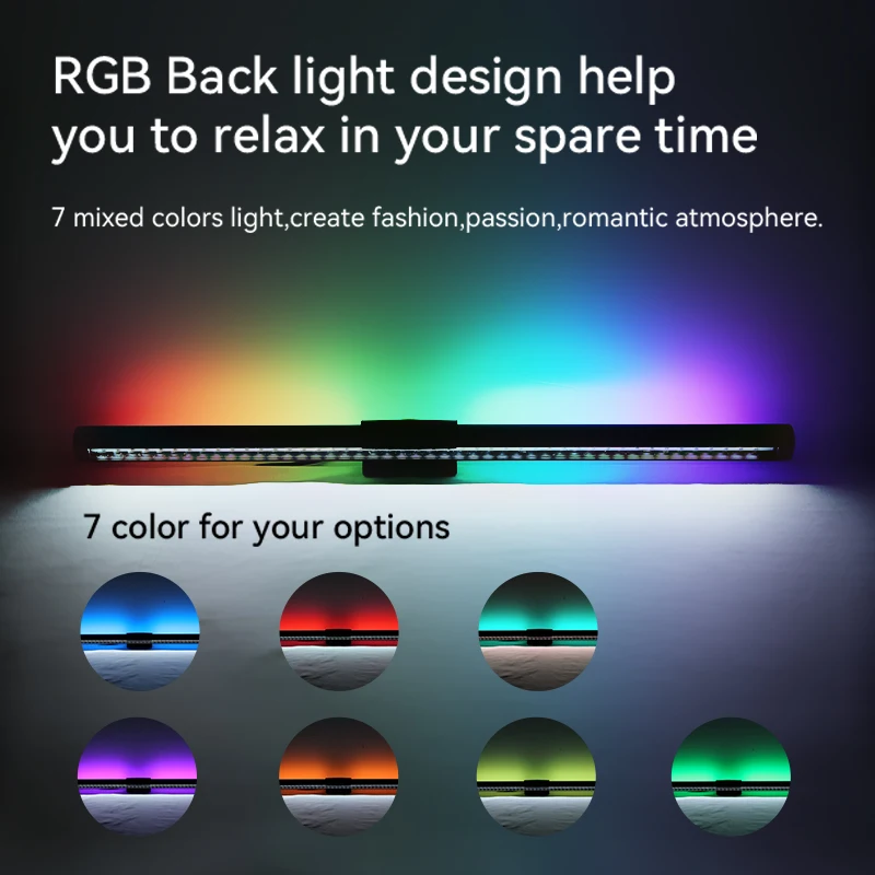 Thumbnail of Jumon Rgb Screen Bar Light Desk Lamp Computer Dimmable Led With Dynamic Rainbow Effect Monitor Light Bar - Buy Computer Light Desk Lamp Screen Light Laptop Usb Lamp New Hanging...