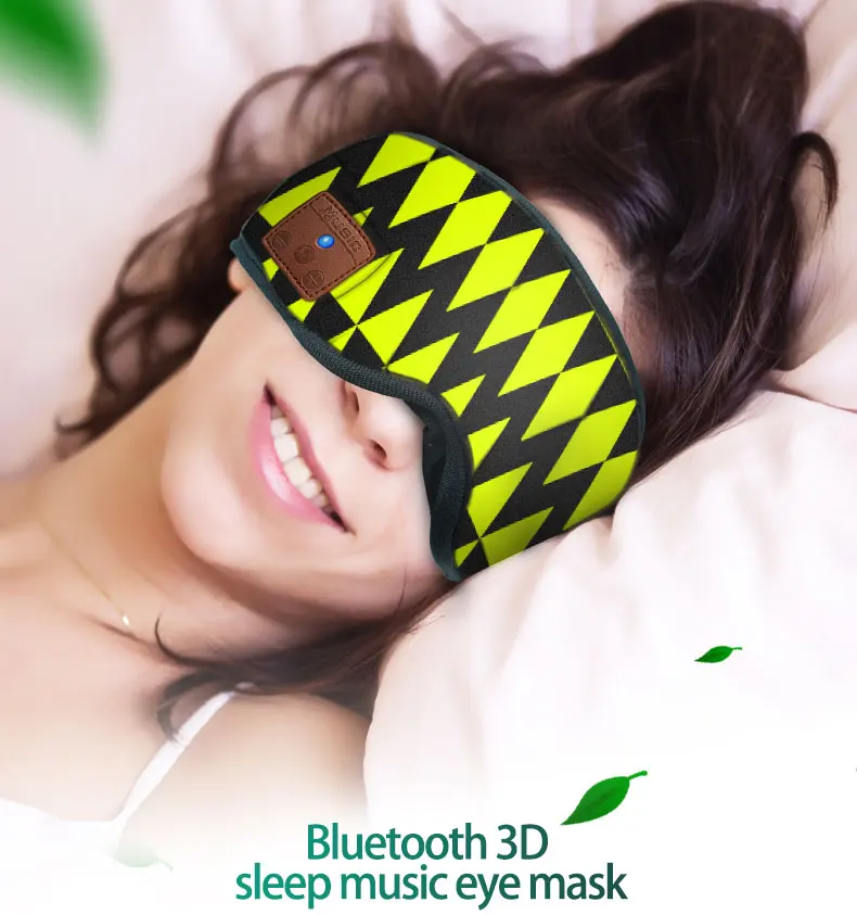 Auriculares Bluetooth para dormir, diadema fina, suave, elástica, cómoda, inalámbrica, para música, máscara para ojos, diadema Led BK TYPE-C