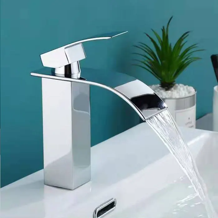 Hot Sales Brass Bath Mixer Chrome Waterfall Faucet Basin Taps