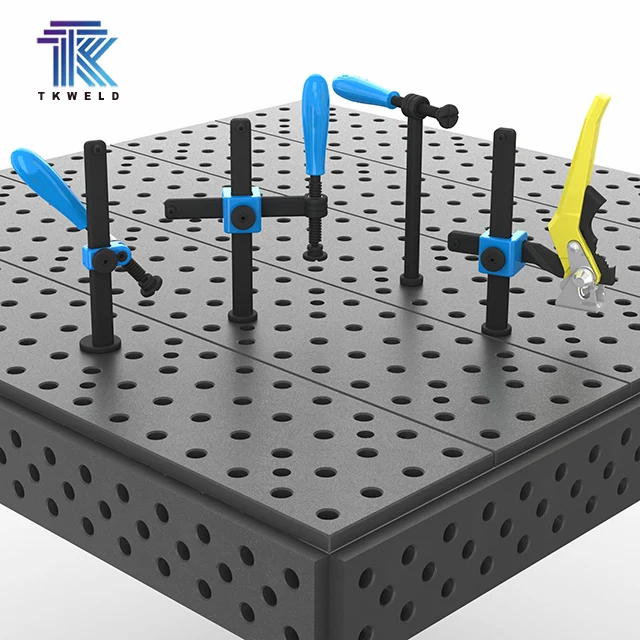 TKweld High Quality Corrosion Resistance 2000*1000*100 Q355 Steel CE Certified Flexible Plasma Nitriding 3D Welding Table