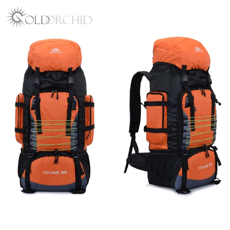 Прочный рюкзак большой емкости 90 л для активного отдыха, Путешествий, Походов, горных походов