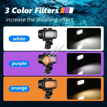 Neewer LED-20 20PCS Underwater 40m Diving Lamp Waterproof Video LED Light for DV Camera Gopro Hero4 3&Other Action Camera detail image