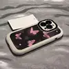 Guscio di bolla-farfalla bianca-rosa antica