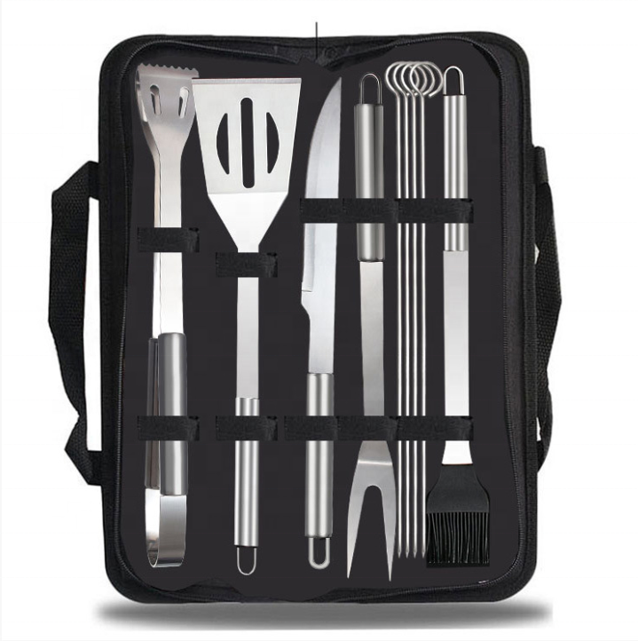 Multiple Options Stainless Steel Bbq Tool Set Outdoor Camping