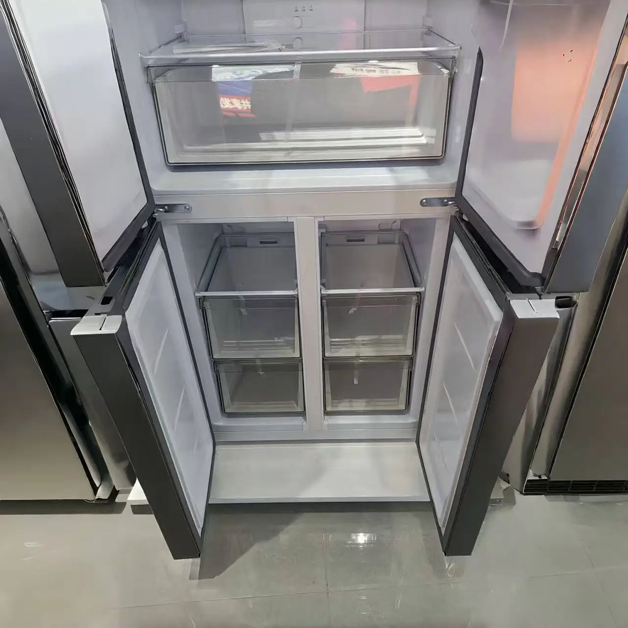 X 406L French Four Door Refrigerator - Large Capacity & Efficiency