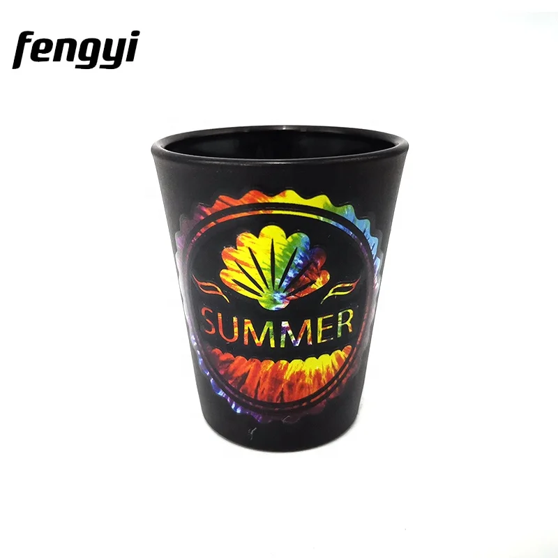 Personalized Blue Frosted Beer Bottle Top Shooter Shot Glass Buy