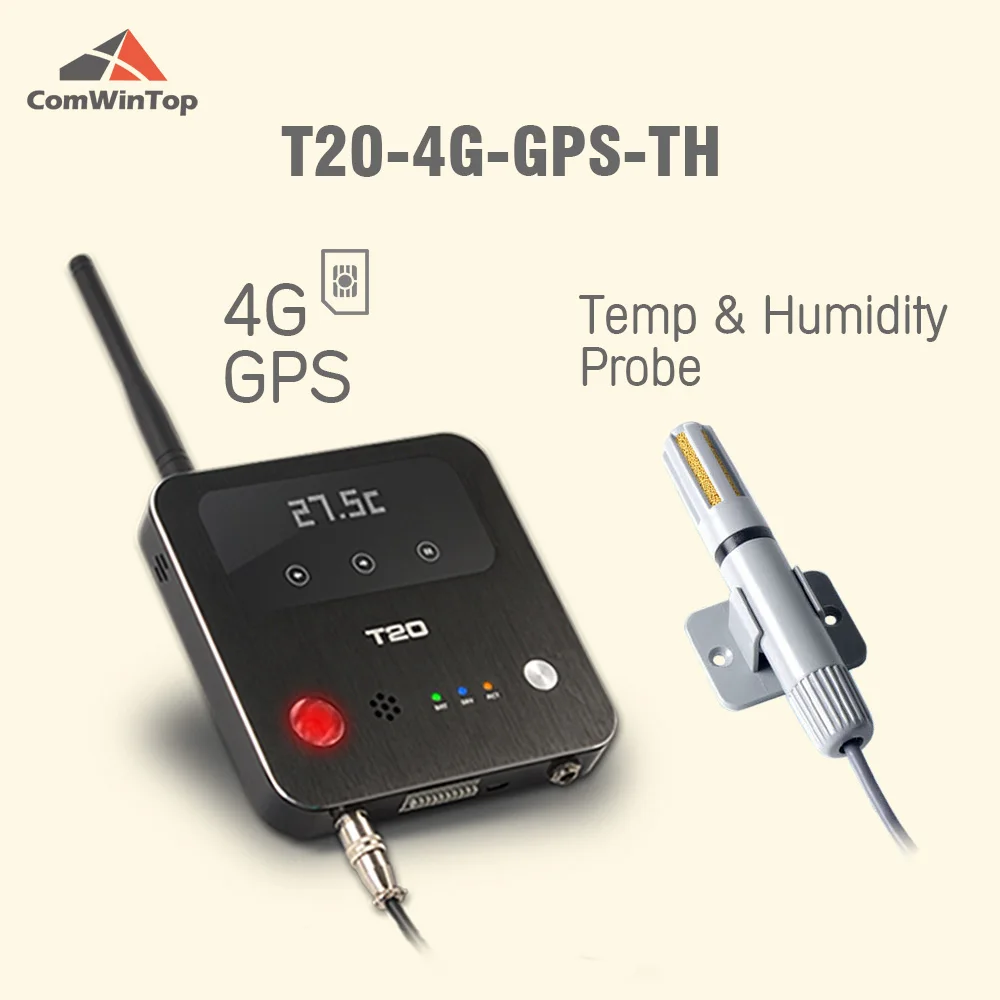 T20 OLED USB Wireless WiFi 4G SMS Temperature Humidity Data Logger for Freezer Cold Room Refrigerators and Laboratory