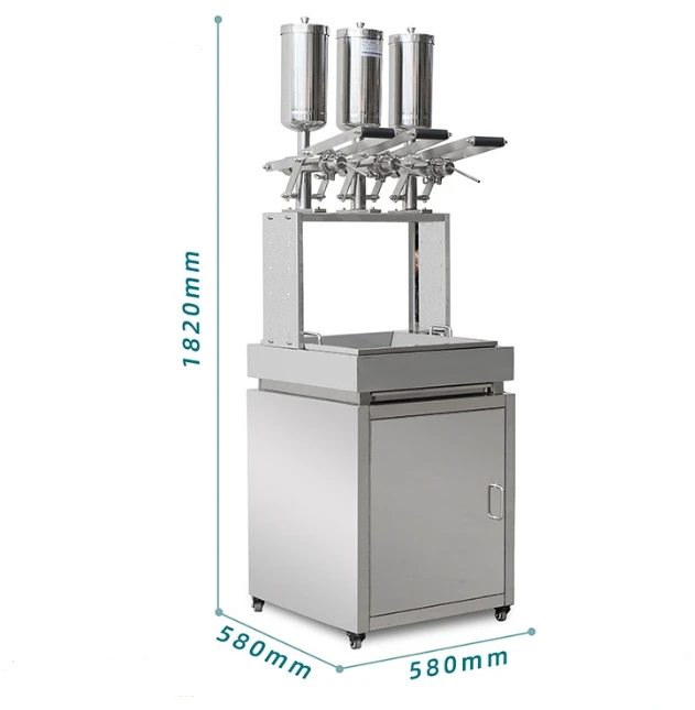 Churro Filler Machine Churro Making Machine 15L Automatic Horizontal Churro Machine Maker for Sale