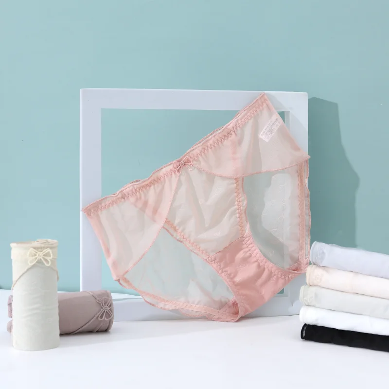 Lirenyingzi Transparent Lovely Women's Lace Panties Soft Cute Panties ...