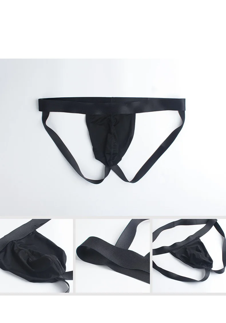 Sexy Men Underwear Thong Jockstrap Briefs Backless Cotton Jock Strap ...