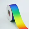 Arcoíris vibrante: 3,8 cm, 100 yardas por rollo (poliéster)